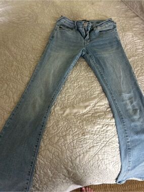True Religion Light Blue Flare Jeans